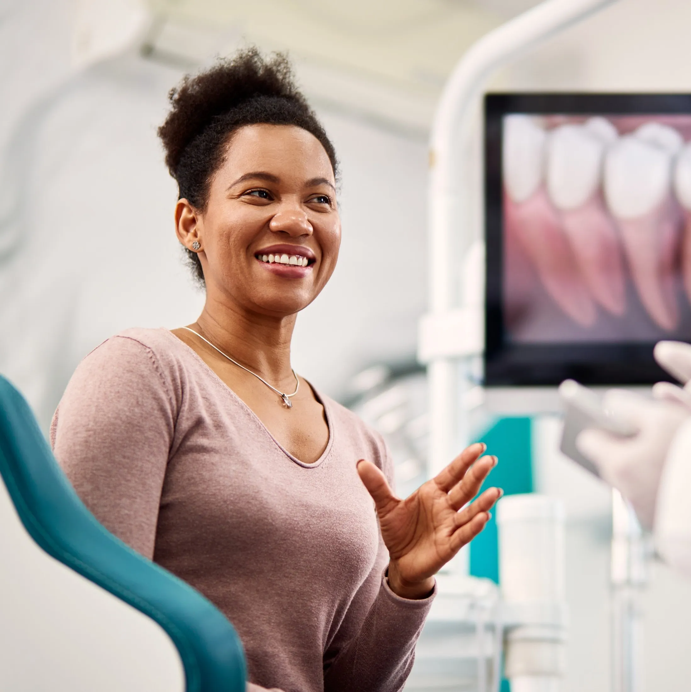 Cosmetic dentistry consultation